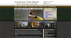 Desktop Screenshot of americanoakresort.com