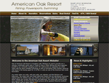 Tablet Screenshot of americanoakresort.com